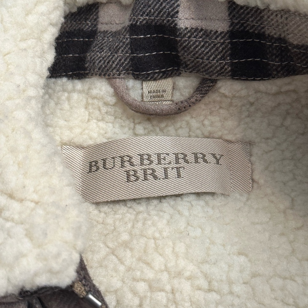 Burberry Shearling wool Jacket - size 8 - Picture 4 of 7